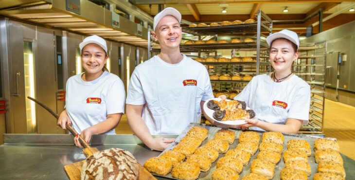 Backstuben Team bei der Bäckerei Busch