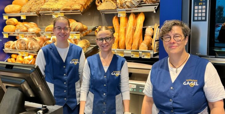 Verkäuferinnen bei der Landbäckerei Gagel