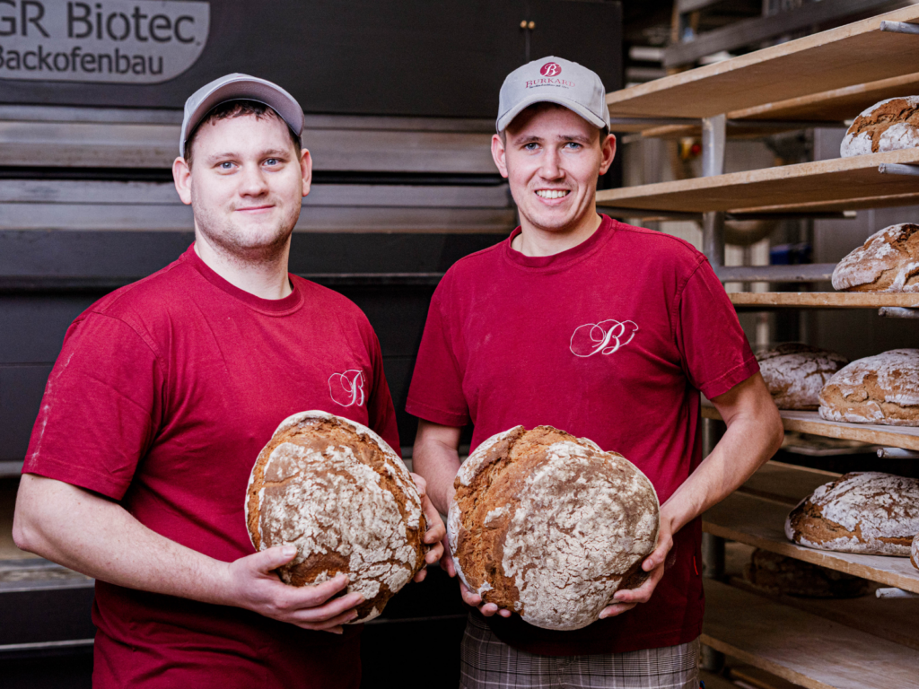 Bäckerteam bei der Bäckerei Burkard