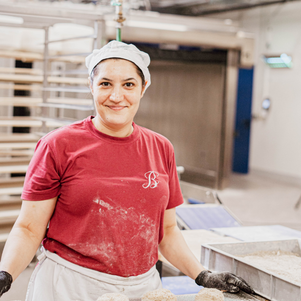 Produktionshelferin bei Bäckerei Burkard